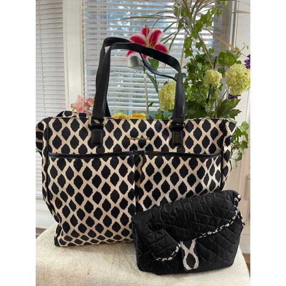 Vera Bradley Uptown Baby Diaper Bag Ikat Design(u500 - Picture 1 of 10
